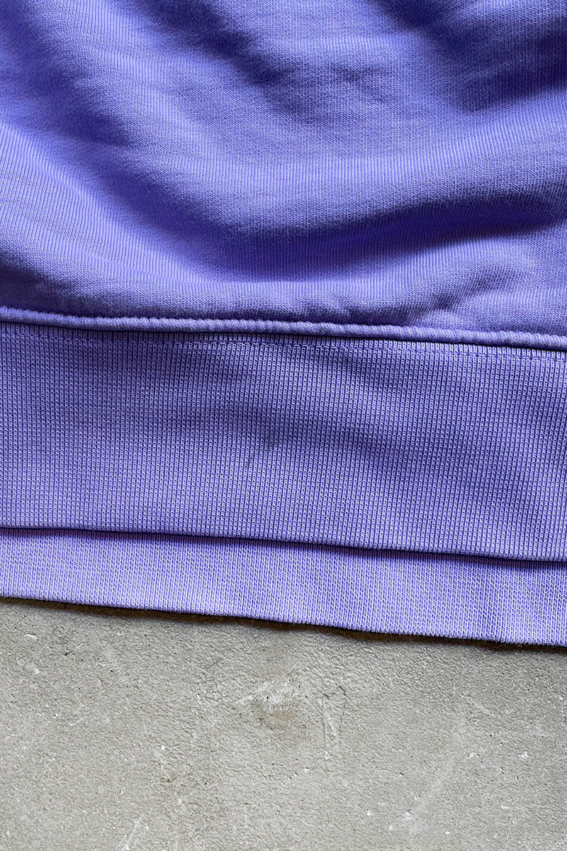 LOGO PRINT SWEATSHIRT / PURPLE [SIZE: L USED]