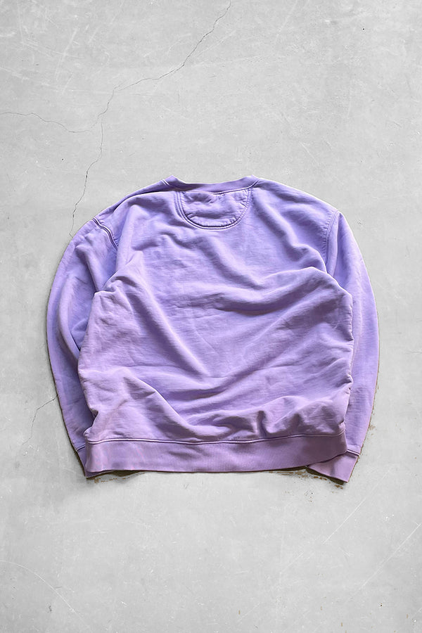 LOGO PRINT SWEATSHIRT / PURPLE [SIZE: L USED]