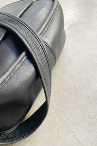 90'S LEATHER SHOULDER BAG / BLACK [SIZE: ONE SIZE USED]