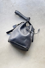 画像をギャラリービューアに読み込む, MADE IN USA 90&#39;S LEATHER BUCKET PURSE SHOULDER BAG / BLACK [SIZE: ONE SIZE USED]
