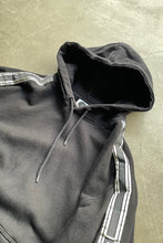 画像をギャラリービューアに読み込む, MADE IN PORTUGAL LINE HOODIE SWEATSHIRT / BLACK [SIZE: L USED]
