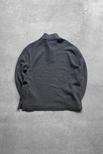 画像をギャラリービューアに読み込む, 90&#39;S HALF-ZIP COTTON KNIT SWEATER / GRAY [SIZE: M USED]
