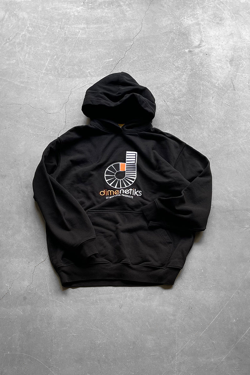 LOGO HOODIE SWEATSHIRT / BLACK [SIZE: L USED]