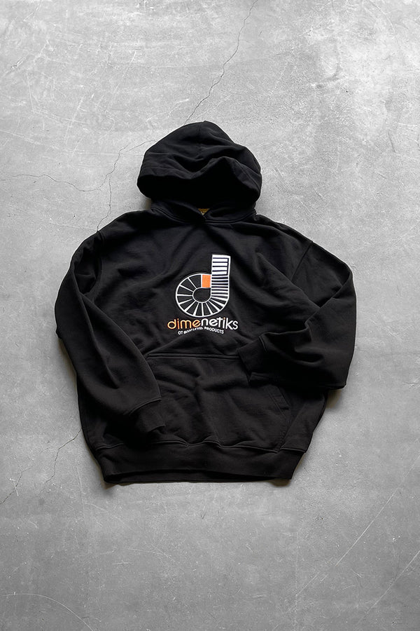 LOGO HOODIE SWEATSHIRT / BLACK [SIZE: L USED]