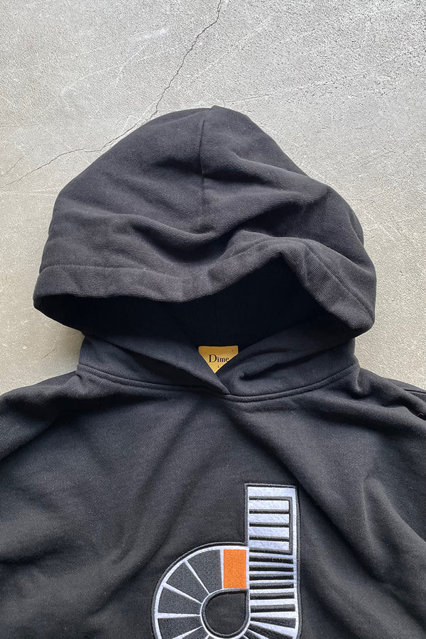 LOGO HOODIE SWEATSHIRT / BLACK [SIZE: L USED]
