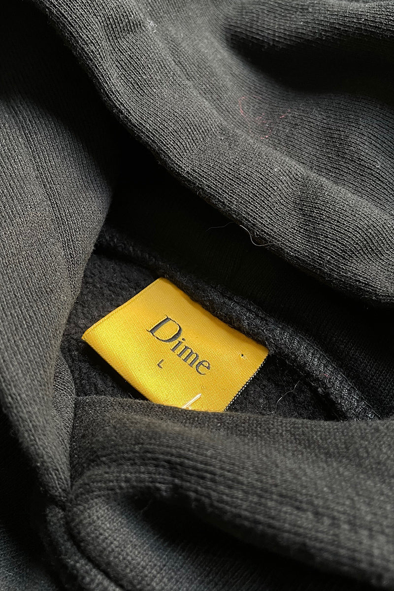LOGO HOODIE SWEATSHIRT / BLACK [SIZE: L USED]