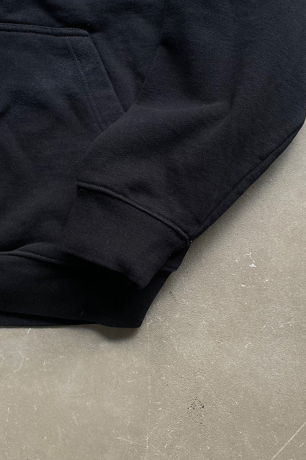 LOGO HOODIE SWEATSHIRT / BLACK [SIZE: L USED]