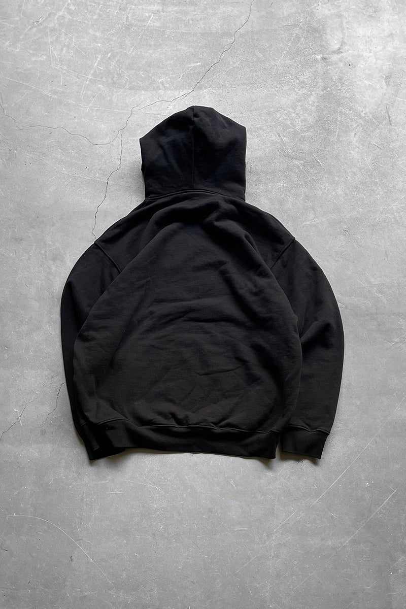 LOGO HOODIE SWEATSHIRT / BLACK [SIZE: L USED]