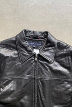 画像をギャラリービューアに読み込む, ZIP UP LEATHER JACKET / BLACK [SIZE: M USED]
