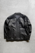 画像をギャラリービューアに読み込む, ZIP UP LEATHER JACKET / BLACK [SIZE: M USED]
