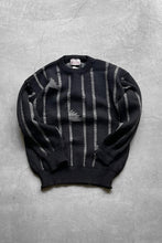 画像をギャラリービューアに読み込む, MADE IN ENGLAND 90&#39;S GEOMETRIC PATTERN WOOL KNIT SWEATER / STRIPE [SIZE: M USED]
