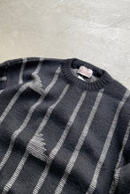 画像をギャラリービューアに読み込む, MADE IN ENGLAND 90&#39;S GEOMETRIC PATTERN WOOL KNIT SWEATER / STRIPE [SIZE: M USED]
