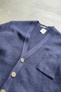 MADE IN FRANCE 90'S WOOL CARDIGAN / NAVY [SIZE: M USED]