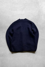 画像をギャラリービューアに読み込む, MADE IN FRANCE 90&#39;S WOOL CARDIGAN / NAVY [SIZE: M USED]
