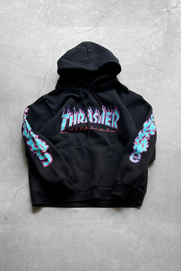 HOODIE SWEATSHIRT USA Model / BLACK [SIZE: L USED]