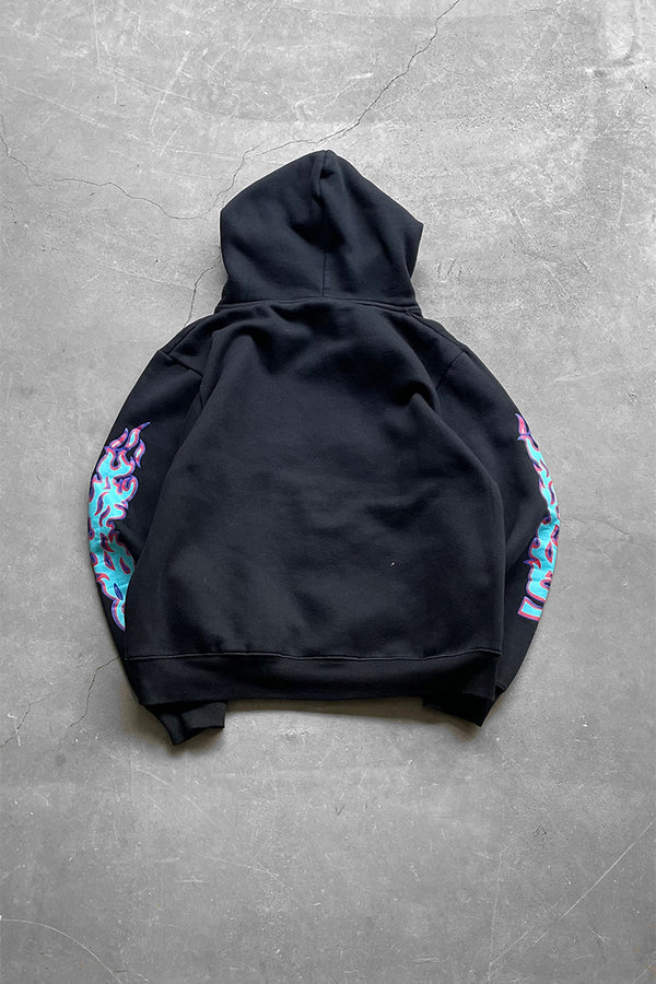 HOODIE SWEATSHIRT USA Model / BLACK [SIZE: L USED]