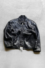 画像をギャラリービューアに読み込む, 90&#39;S ZIP UP LEATHER JACKET / BLACK [SIZE: L USED]
