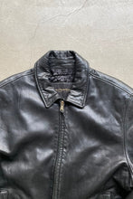 画像をギャラリービューアに読み込む, 90&#39;S ZIP UP LEATHER JACKET / BLACK [SIZE: L USED]
