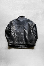 画像をギャラリービューアに読み込む, 90&#39;S ZIP UP LEATHER JACKET / BLACK [SIZE: L USED]
