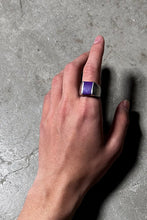 画像をギャラリービューアに読み込む, MADE IN MEXICO 925 SILVER RING W/PURPLE STONE / SILVER [SIZE: 20.5号相当 USED]
