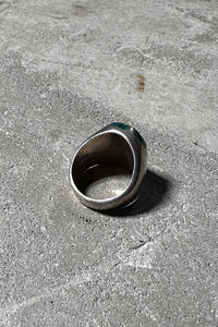 MADE IN MEXICO 925 SILVER RING W/MALACHITE [SIZE: 18号相当 USED]