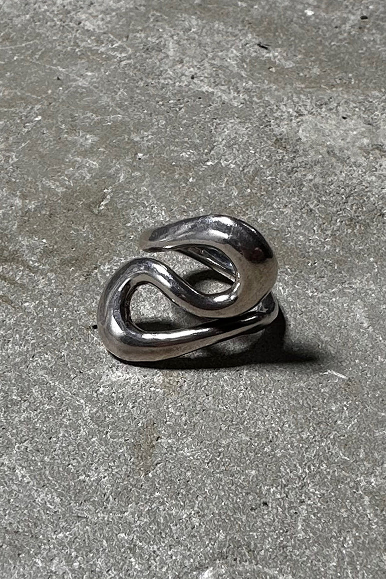 925 SILVER RING / SILVER  [SIZE: 10号相当 USED]