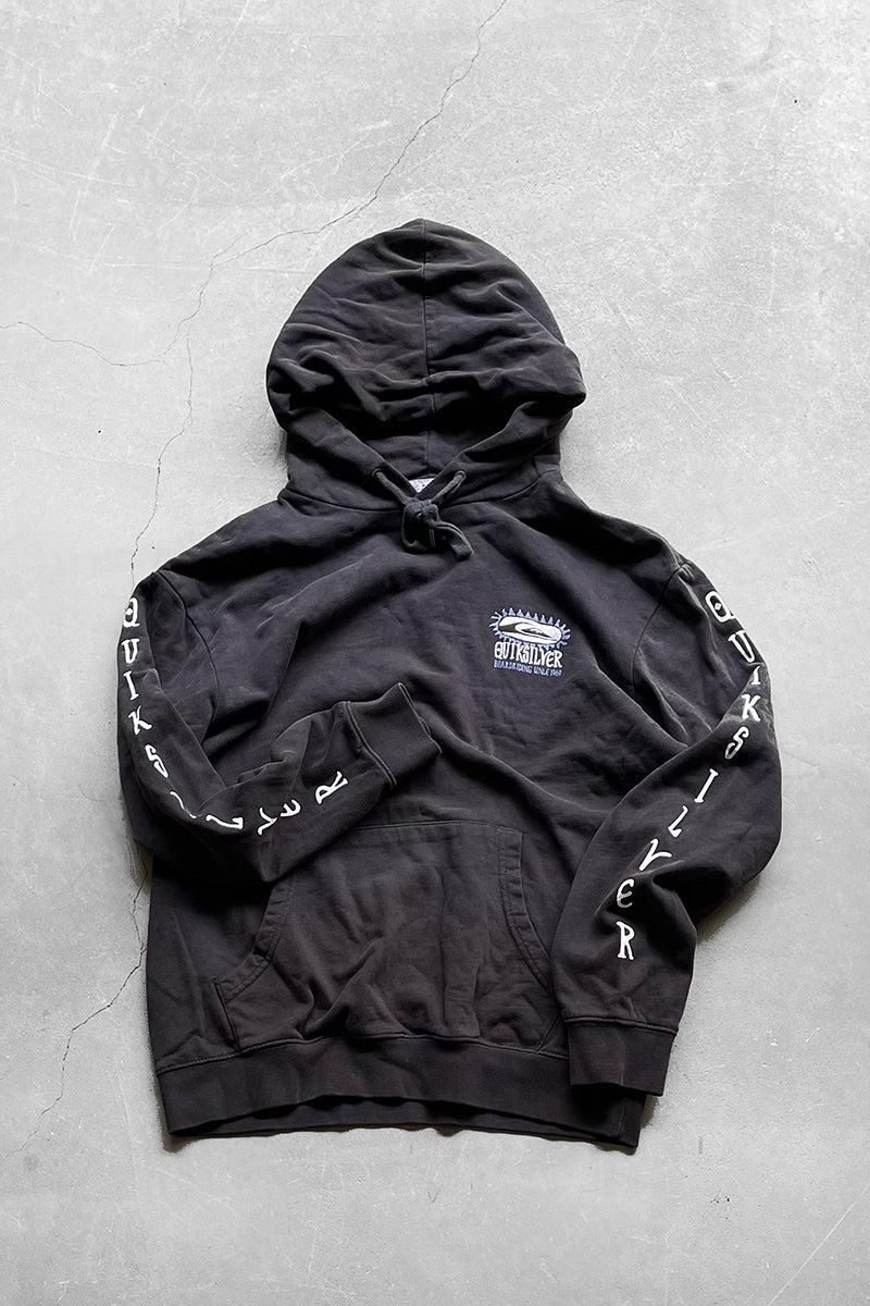 MADE IN IN PAKISTAN 90'S SWEAT HOODIE  / BLACK [SIZE: M USED]
