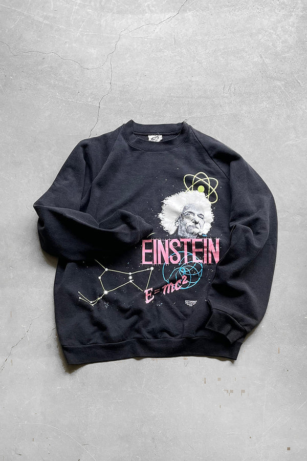 MADE IN CANADA 90'S EINSTEIN SWEATSHIRT / BLACK [SIZE: L USED]