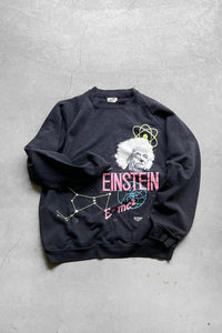 MADE IN CANADA 90'S EINSTEIN SWEATSHIRT / BLACK [SIZE: L USED]