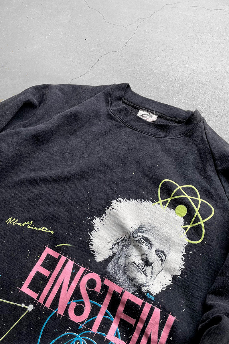 MADE IN CANADA 90'S EINSTEIN SWEATSHIRT / BLACK [SIZE: L USED]