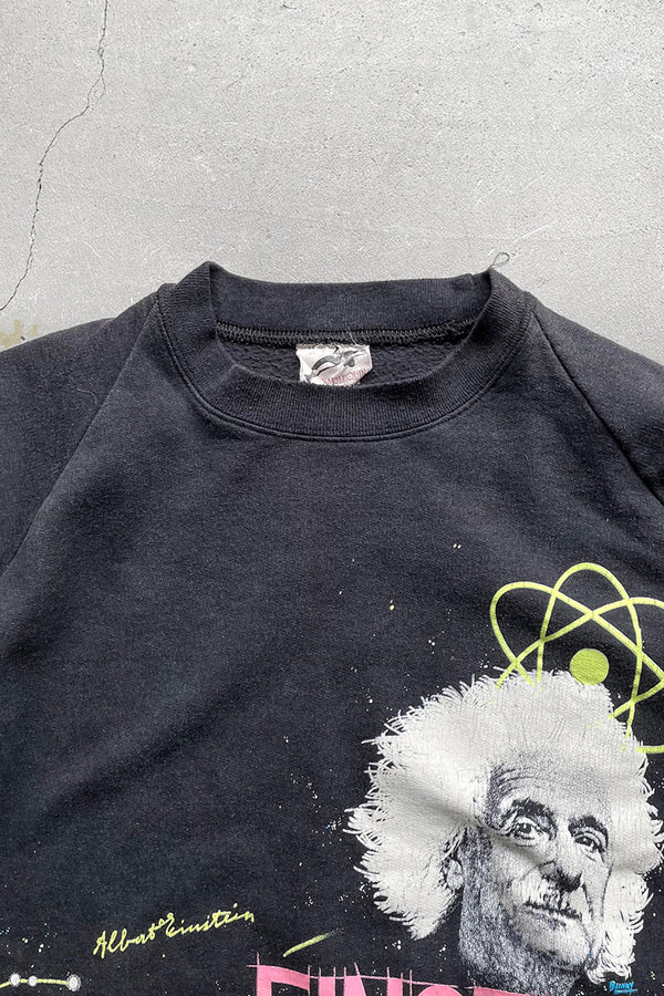 MADE IN CANADA 90'S EINSTEIN SWEATSHIRT / BLACK [SIZE: L USED]