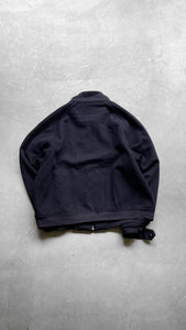 80'S ZIP UP WOOL JACKET / BLACK [SIZE: L USED]