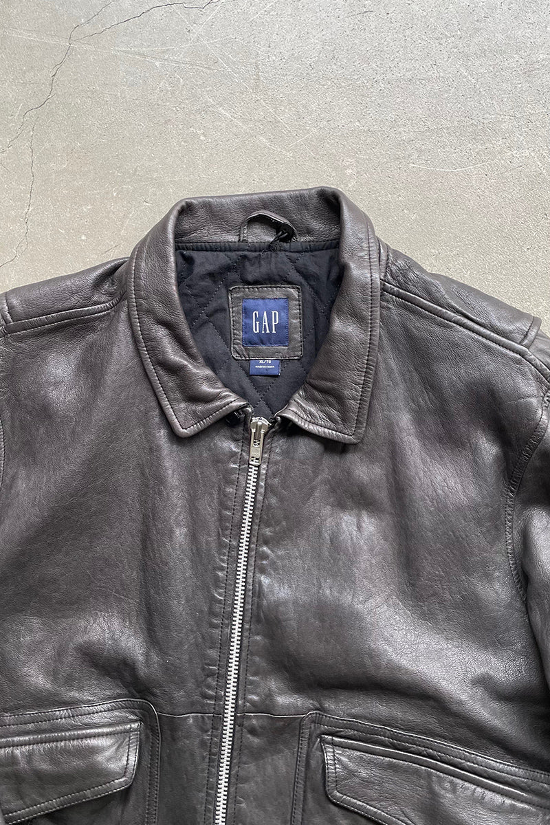 07'S G-1 TYPE LAMB LEATHER JACKET / BLACK [SIZE: XL USED]