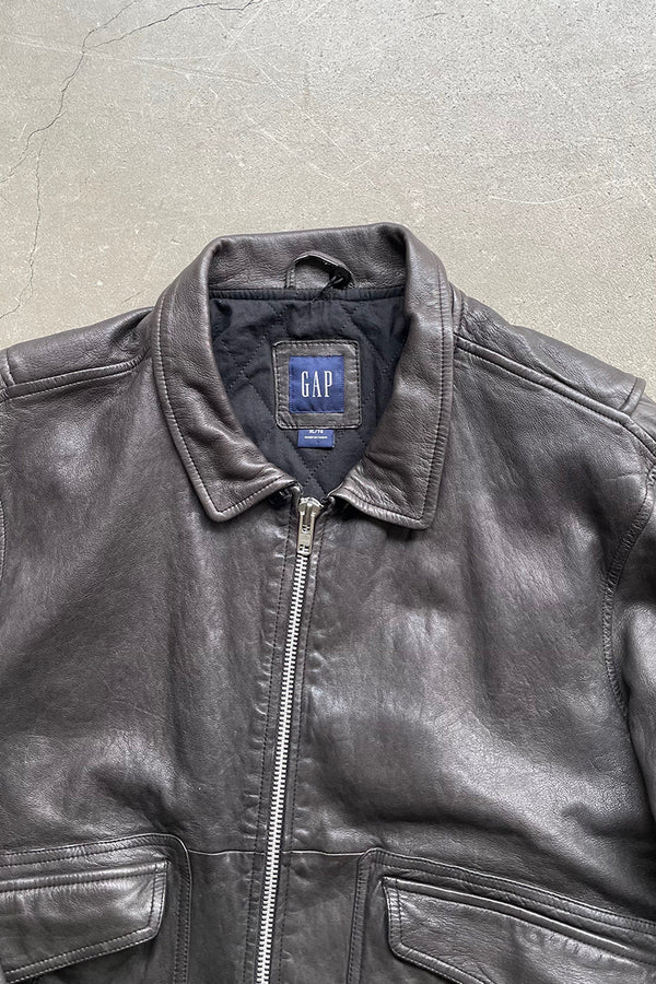 07'S G-1 TYPE LAMB LEATHER JACKET / BLACK [SIZE: XL USED]