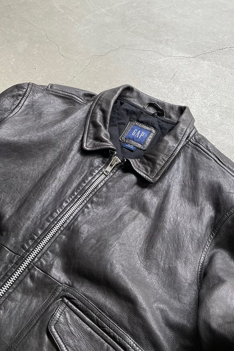 07'S G-1 TYPE LAMB LEATHER JACKET / BLACK [SIZE: XL USED]