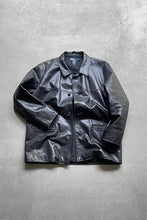 画像をギャラリービューアに読み込む, 90&#39;S LEATHER CAR COAT / BLACK [SIZE: L USED]
