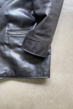 画像をギャラリービューアに読み込む, 90&#39;S LEATHER CAR COAT / BLACK [SIZE: L USED]
