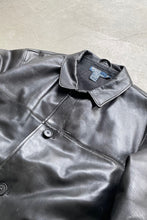 画像をギャラリービューアに読み込む, 90&#39;S LEATHER CAR COAT / BLACK [SIZE: L USED]
