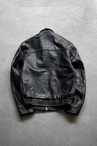 MADE IN USA LEATHER JACKET / BLACK [SIZE: 34 USED]