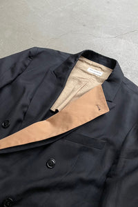 DOUBLE TAILORED JACKET / BLACK [SIZE: 50 USED]