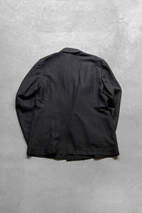 DOUBLE TAILORED JACKET / BLACK [SIZE: 50 USED]