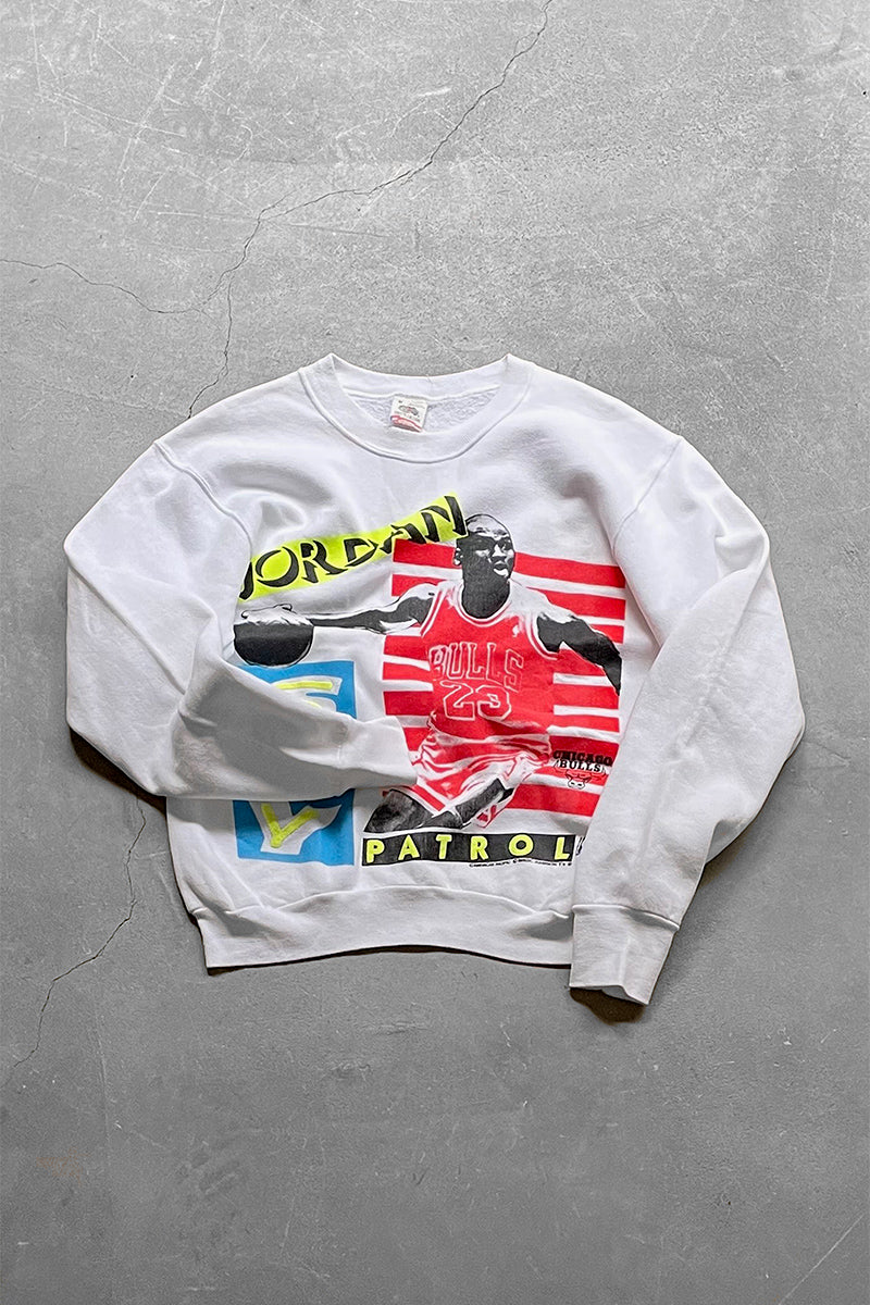 MADE IN USA 90'S JORDAN SWEATSHIRT / WHITE [SIZE: M USED]