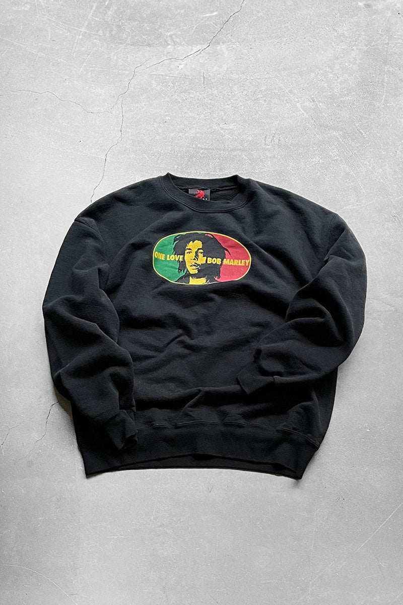 Y2K 00'S BOB MARLEY SWEATSHIRT / BLACK [SIZE: L USED]