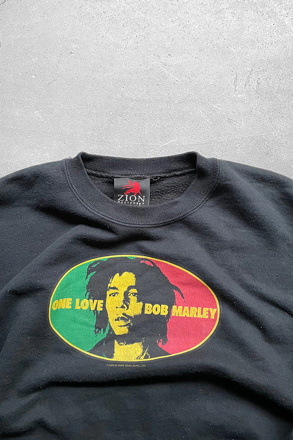 Y2K 00'S BOB MARLEY SWEATSHIRT / BLACK [SIZE: L USED]