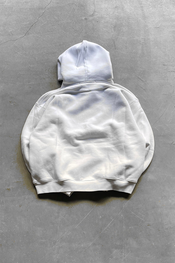MADE IN PORTUGAL LIPSTICK SWEAT HOODIE / WHITE [SIZE: M USED]