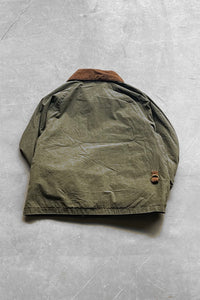 LIGHT WEIGHT 4OZ WAX EDDLESTON ZIP JACKET / OLIVE [SIZE: 38 USED]