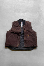 画像をギャラリービューアに読み込む, MADE IN MEXICO Y2K 09&#39;S DUCK VEST / BROWN [SIZE: M USED]
