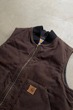 画像をギャラリービューアに読み込む, MADE IN MEXICO Y2K 09&#39;S DUCK VEST / BROWN [SIZE: M USED]
