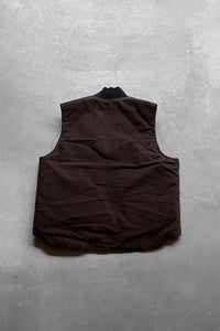 MADE IN MEXICO Y2K 09'S DUCK VEST / BROWN [SIZE: M USED]