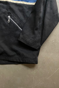 90'S SILVER TAB ZIP NYLON JACKET / BLACK [SIZE: M USED]